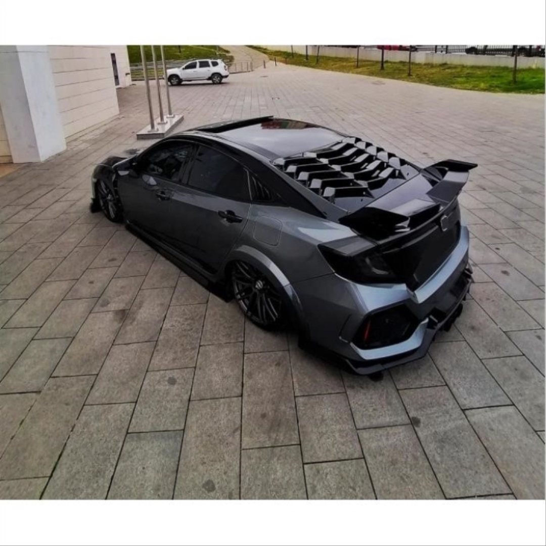 Honda Civic FC5 (2016-2020) Arka Cam Kaplama (Cam Vızoru - Boyasız) 4