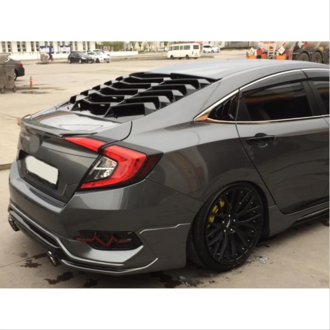 Honda Civic FC5 (2016-2020) Arka Cam Kaplama (Cam Vızoru - Boyasız) 5