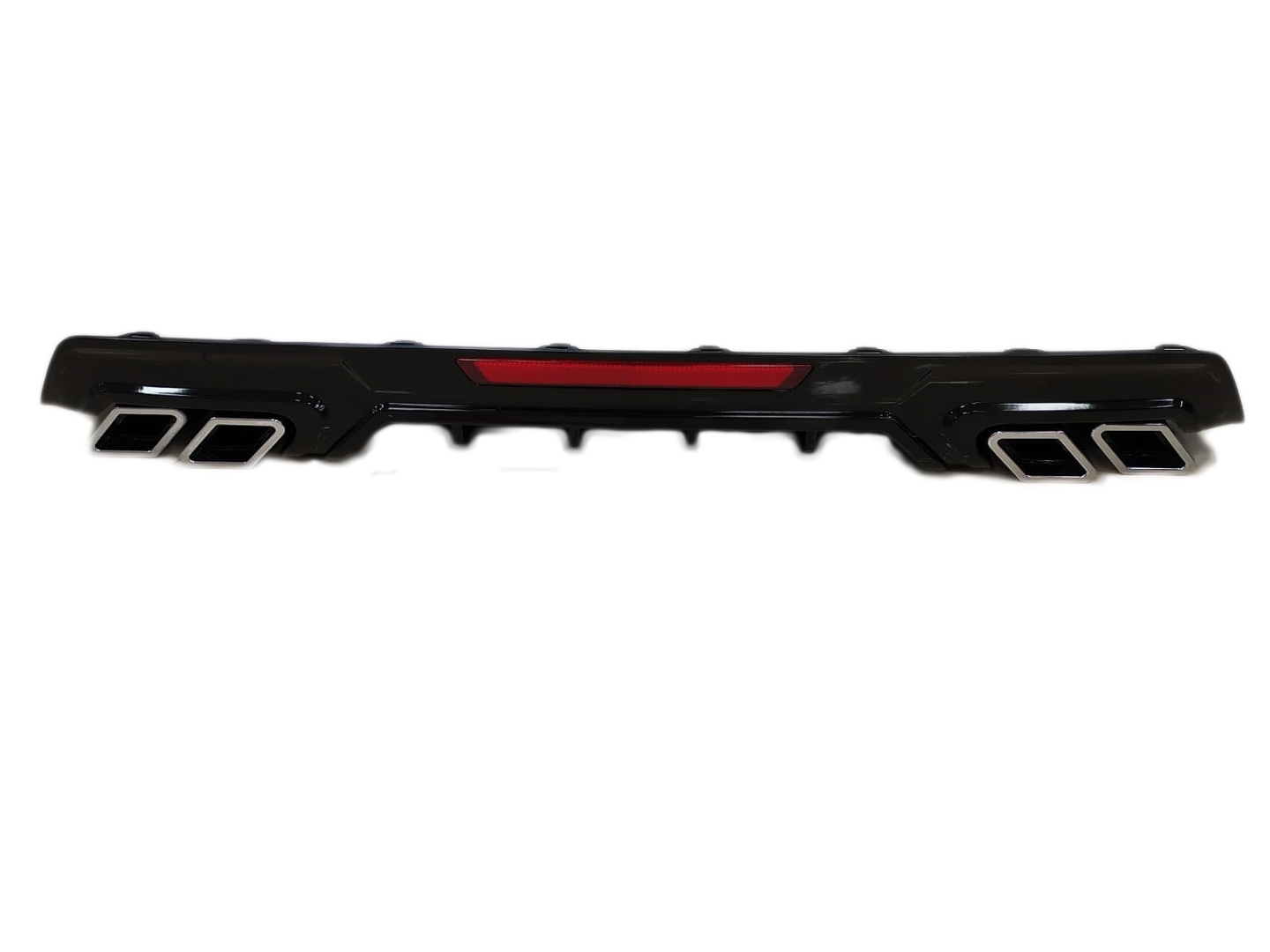 Honda Civic FC5 2016-2020 Uyumlu Difüzör Kare Egzoz Piano Black 2
