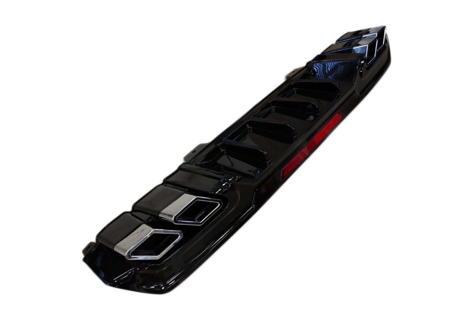 Honda Civic FC5 2016-2020 Uyumlu Difüzör Kare Egzoz Piano Black 3