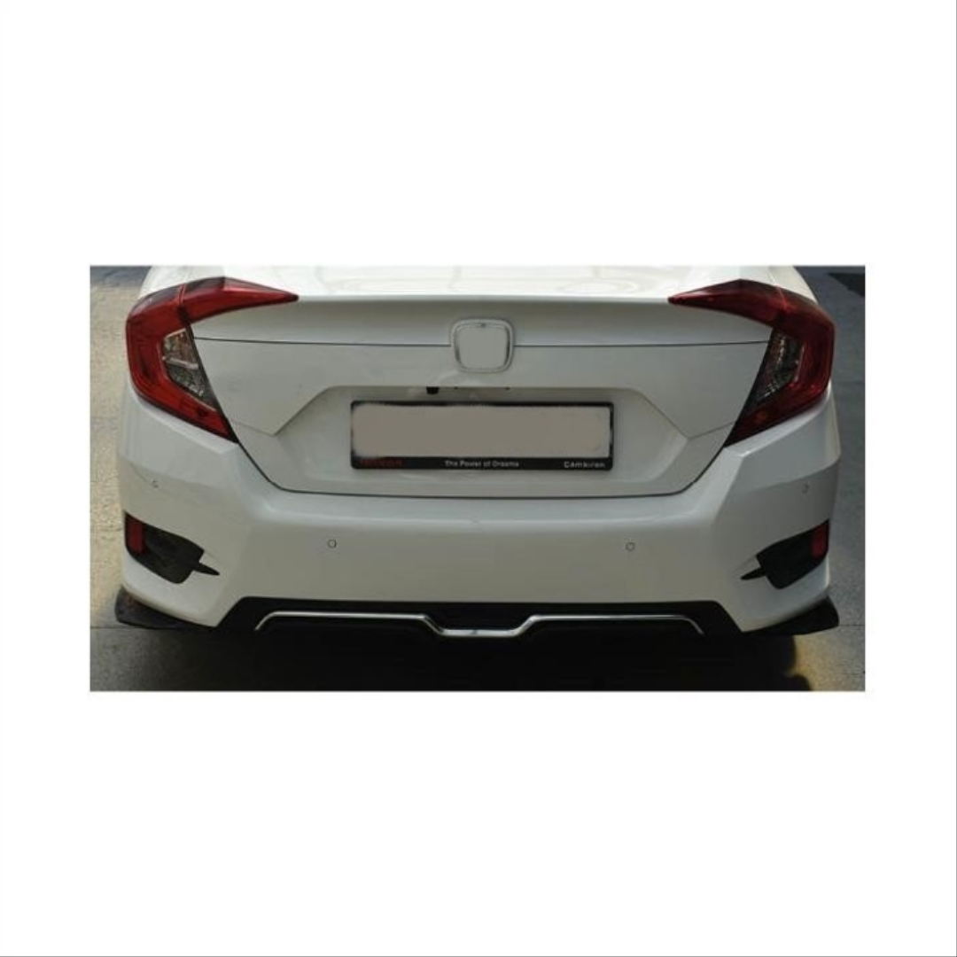 Honda Civic FC5 2016-2020 Uyumlu Karbon Difüzör 4