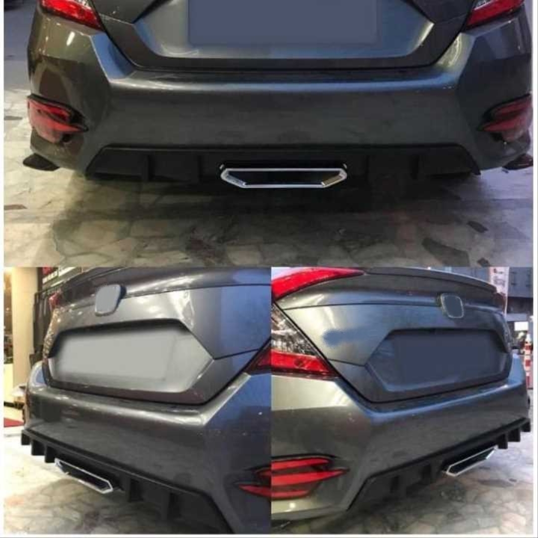 Civic FC5 2016-2020 İçin Uyumlu Difüzör SI Model 4