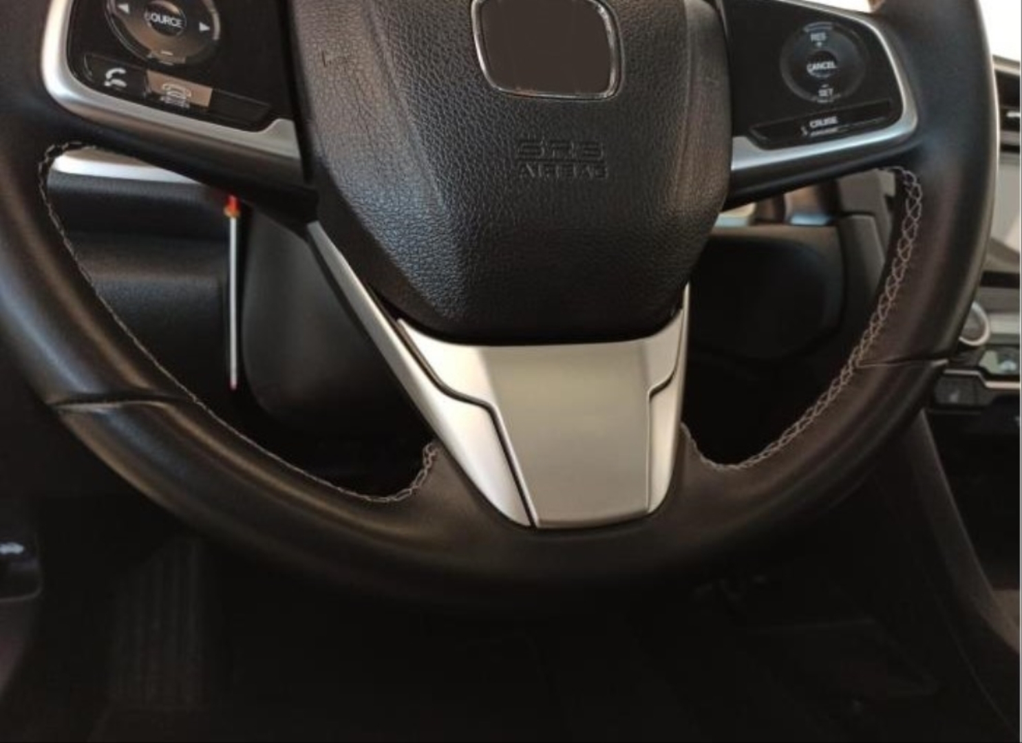 Honda Civic FC5 2016-2020 Uyumlulu Direksiyon Alt Parça Tekli Silver Yazısız 2