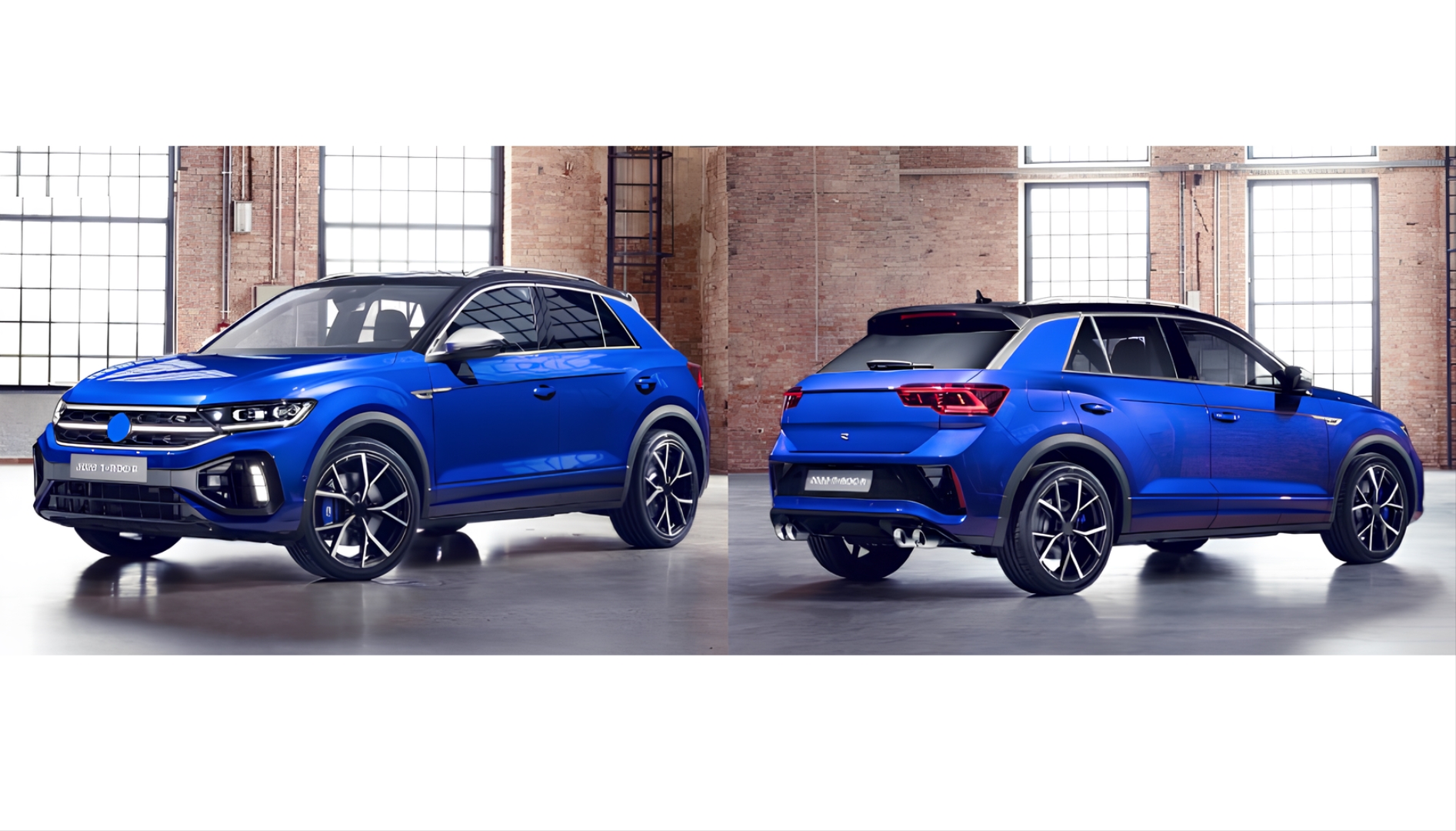 2019-2021 Volkswagen T-Roc İçin Makyajlı Görünüm 2022+ R Body Kit (Egzoz Dahil) 2