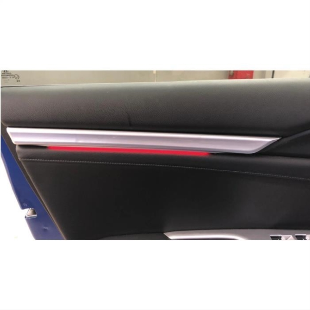 Honda Civic FC5 2016-2020 Uyumlu Kapı İç Cıta Ambians 2 Parça Kırmızı 2