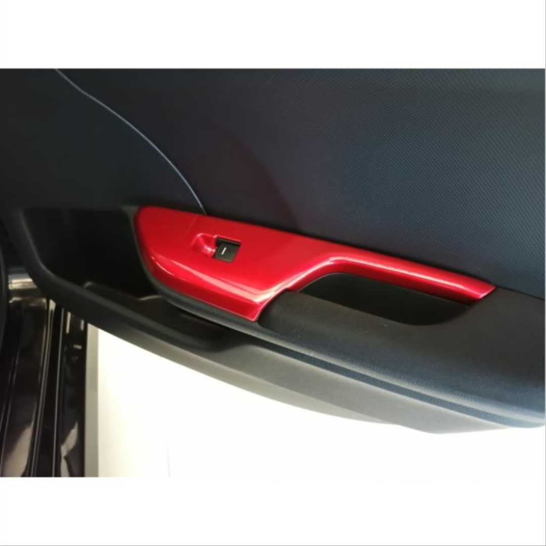 Honda Civic FC5 2016-2020 İçin Uyumlu Kapı Kolçak Kapatma - Kırmızı 4