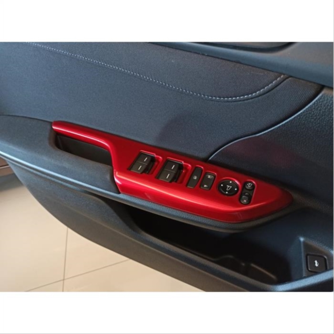 Honda Civic FC5 2016-2020 İçin Uyumlu Kapı Kolçak Kapatma - Kırmızı 5