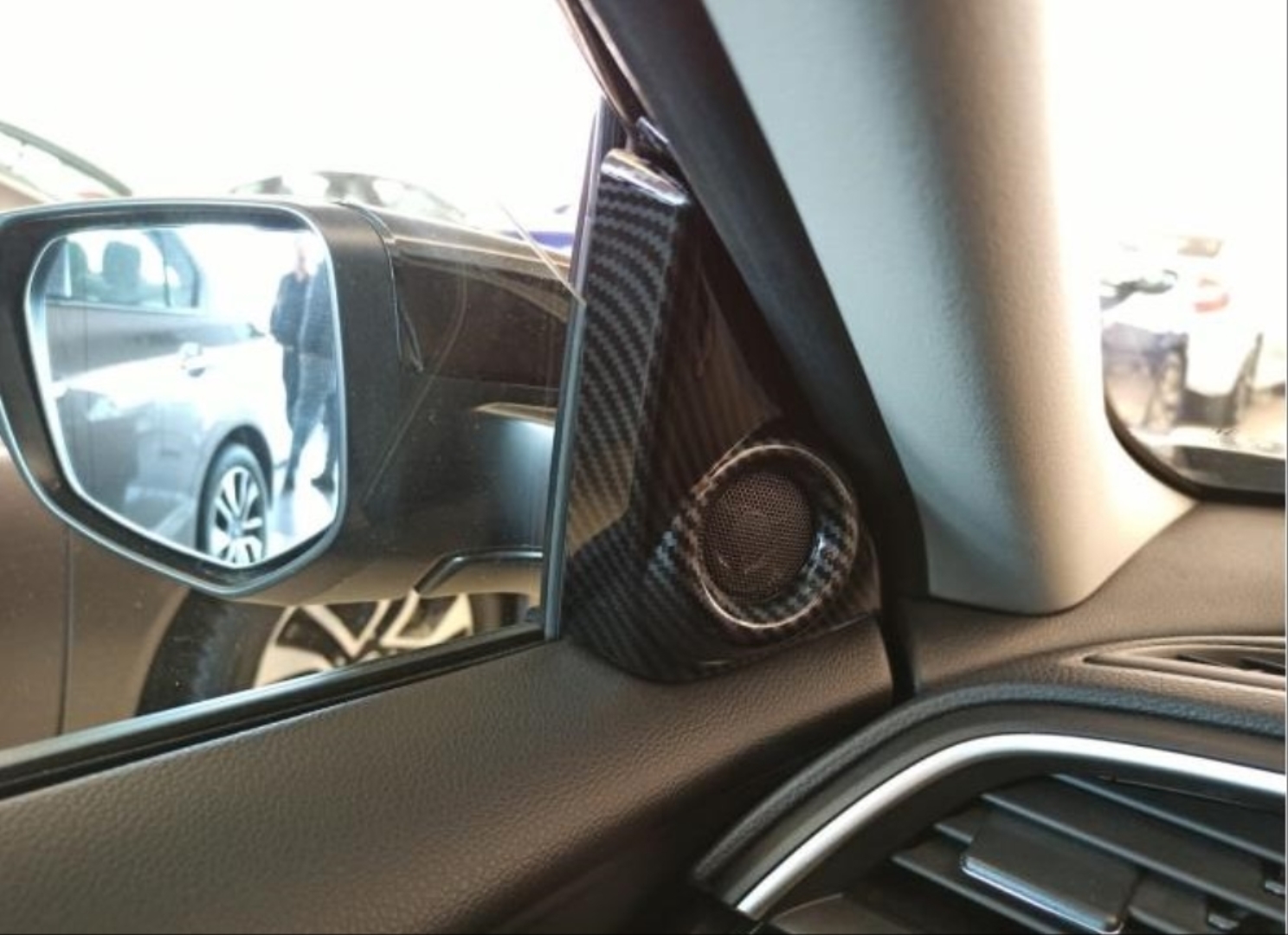 Honda Civic FC5 2016-2020 Uyumlu Karbon Tweeter Kaplama 2