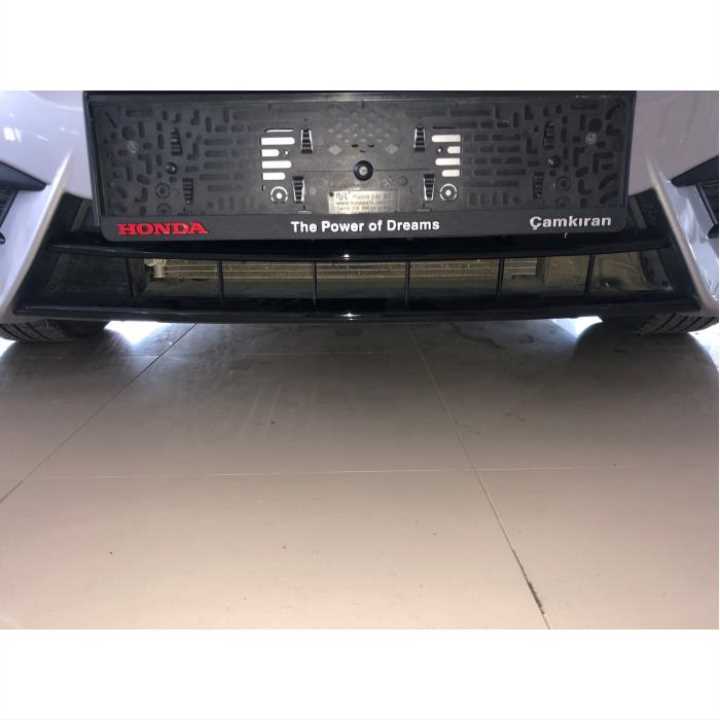 Honda Civic FC5 (2016-2020) Ön Tampon Alt Çıta Black 2 Parça 2