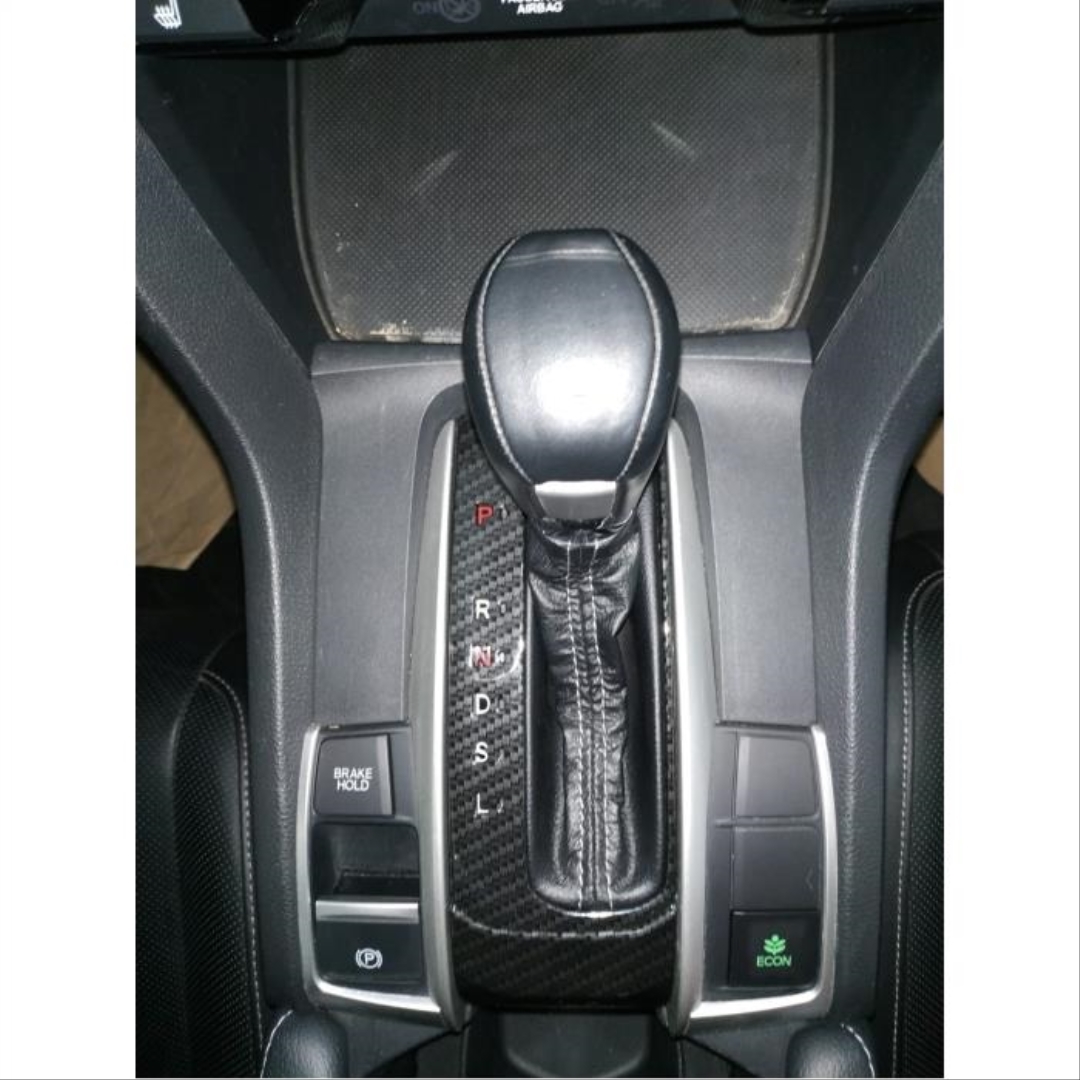 Honda Civic FC5 2016-2020 İçin Uyumlu Otomatik Vites Kaplama - Karbon P-R-N-D-S-L 2