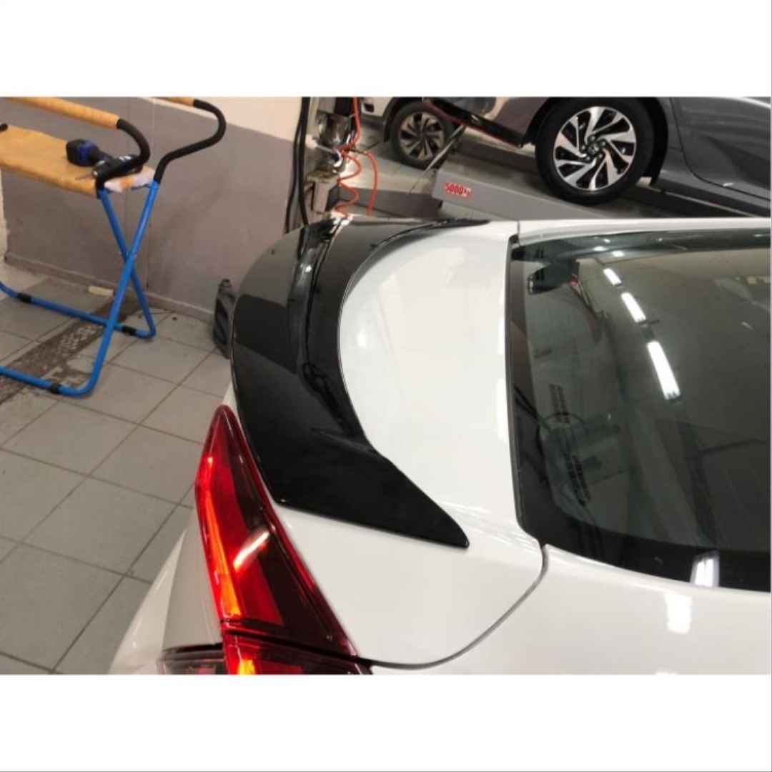 Honda Civic FC5 2016-2020 için Uyumlu Oval Spoiler (Boyasız) 3