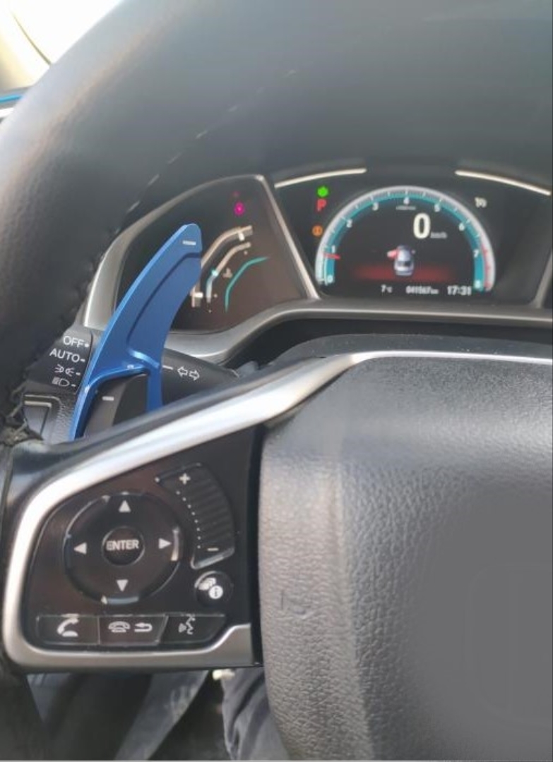 Civic FC5 2016-2020 için Uyumlu Paddle Shift Mavi 5