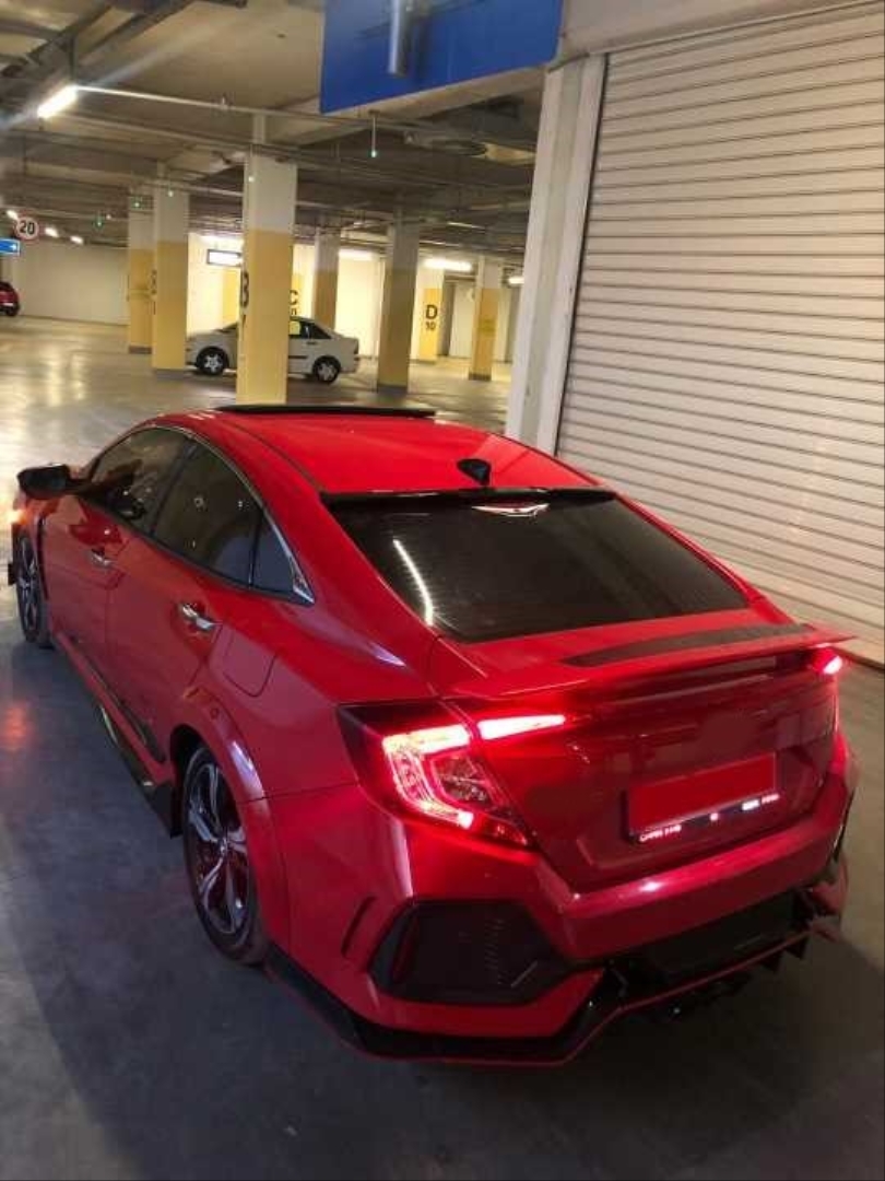Civic FC5 2016-2020 için Uyumlu SI Spoiler (Kırlangıç) (Boyasız) 4