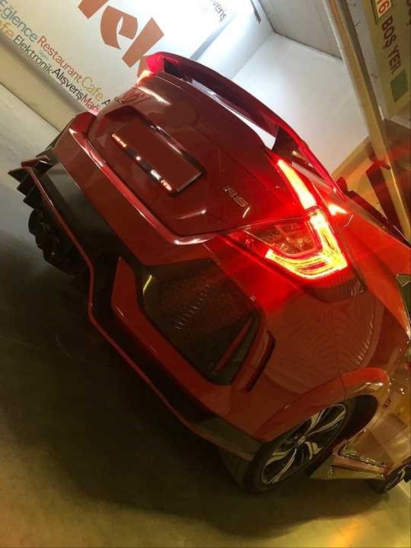 Civic FC5 2016-2020 için Uyumlu SI Spoiler (Kırlangıç) (Boyasız) 5