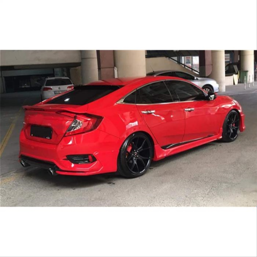 Honda Civic FC5 2016-2020 Uyumlusu Turbo Body Kit Arka Ek 2
