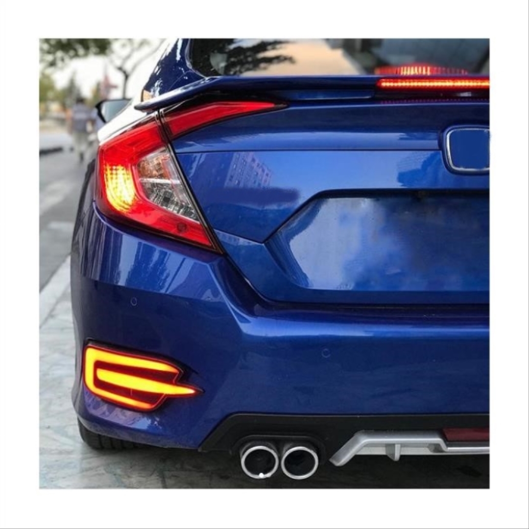 Honda Civic FC5 2016-2020 Uyumlu Turbo SI Spoiler Reflektörlü (Boyasız) 2