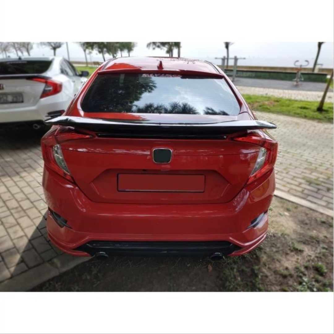 Honda Civic FC5 2016-2020 Uyumlu Turbo Spoiler Işıksız (Boyasız) 3