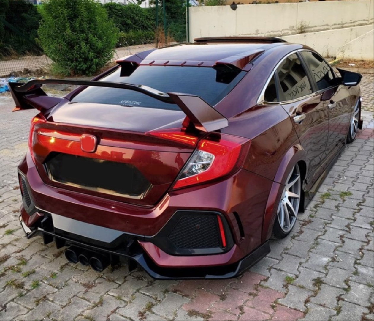 Honda Civic FC5 2016-2020 Uyumlu Type R Spoiler Boyasız 3
