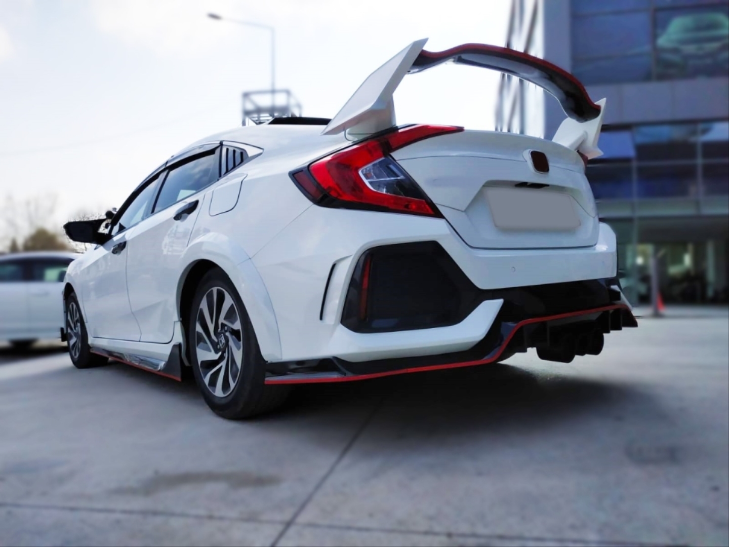 Honda Civic FC5 2016-2020 Uyumlu Type R Spoiler Boyasız 4