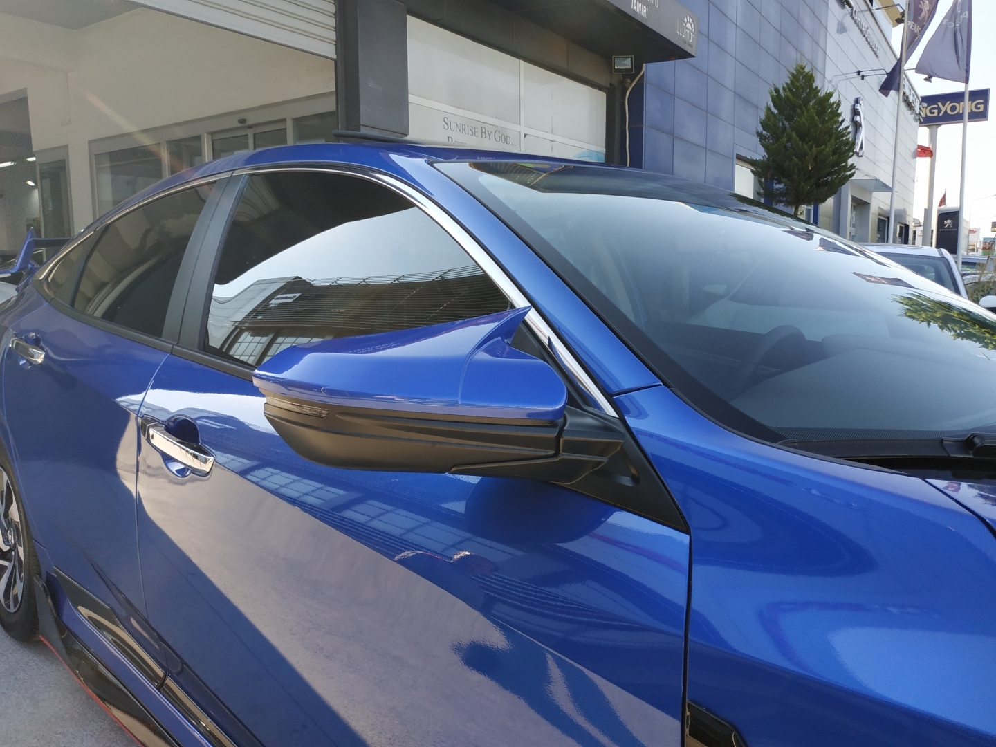 Honda Civic FC5 2016-2020 Uyumlu Yarasa Ayna Kapağı 4