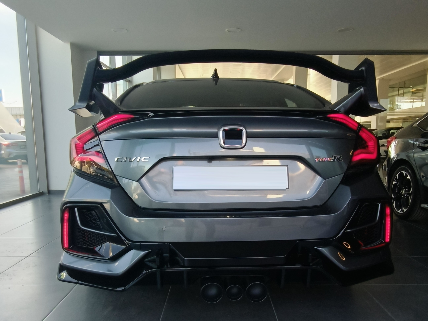 Civic FC5 2016-2021 için Makyajlı Type-R Görünüm Body Kit - Panjur Dahil (Ledsiz-Dodik Hariç) 5