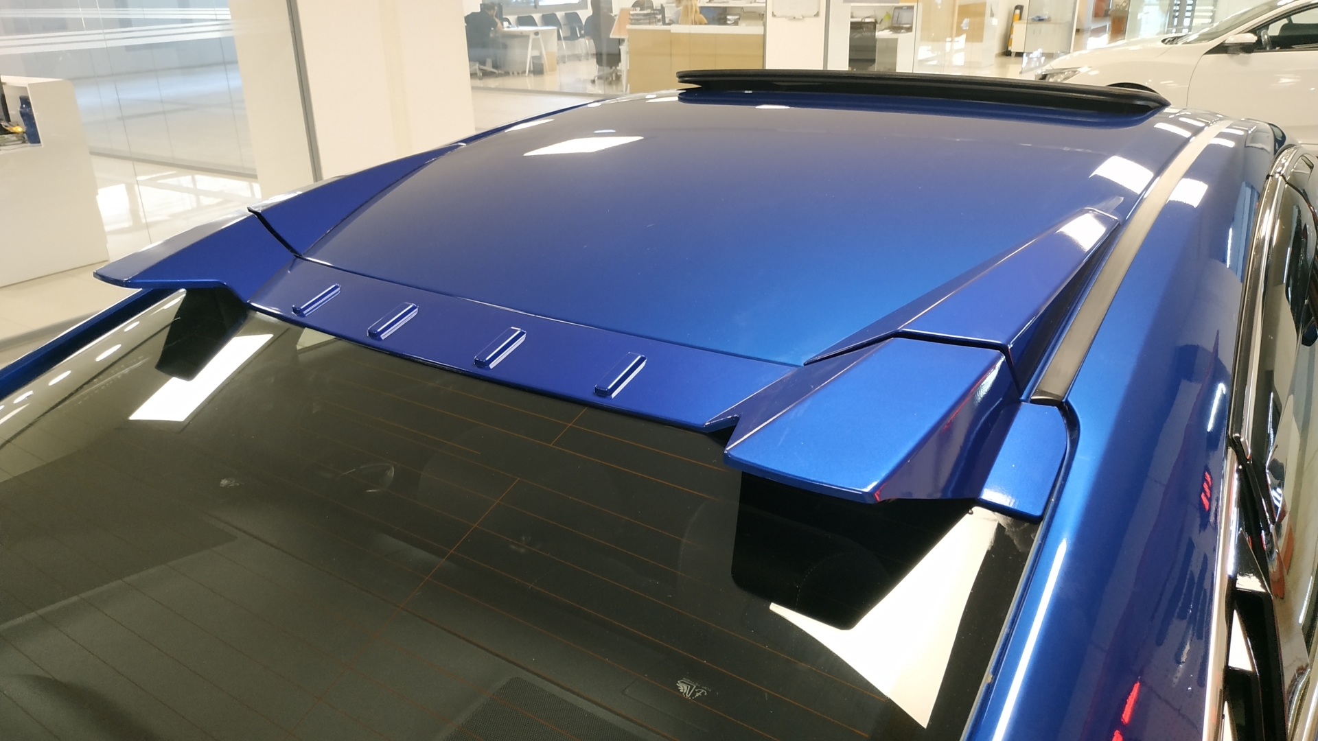 Honda Civic FC5 2016-2021 İçin Uyumlu Type R Model Cam Üstü Spoiler (Boyasız) 5