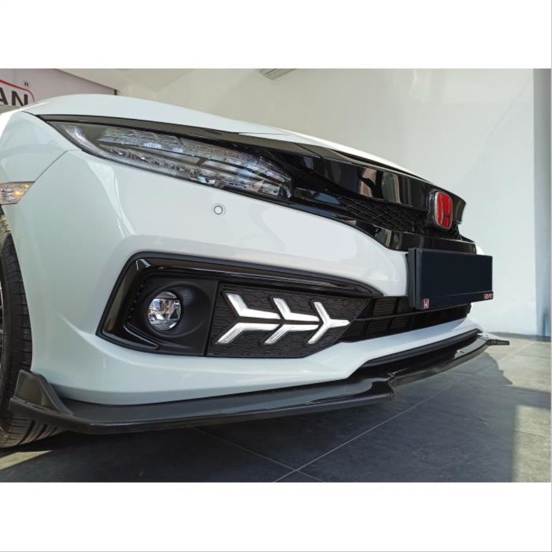 Civic FC5 2019+ İçin Uyumlu Makyajlı Kasa Uçak Model Ön Sis Ledi 4