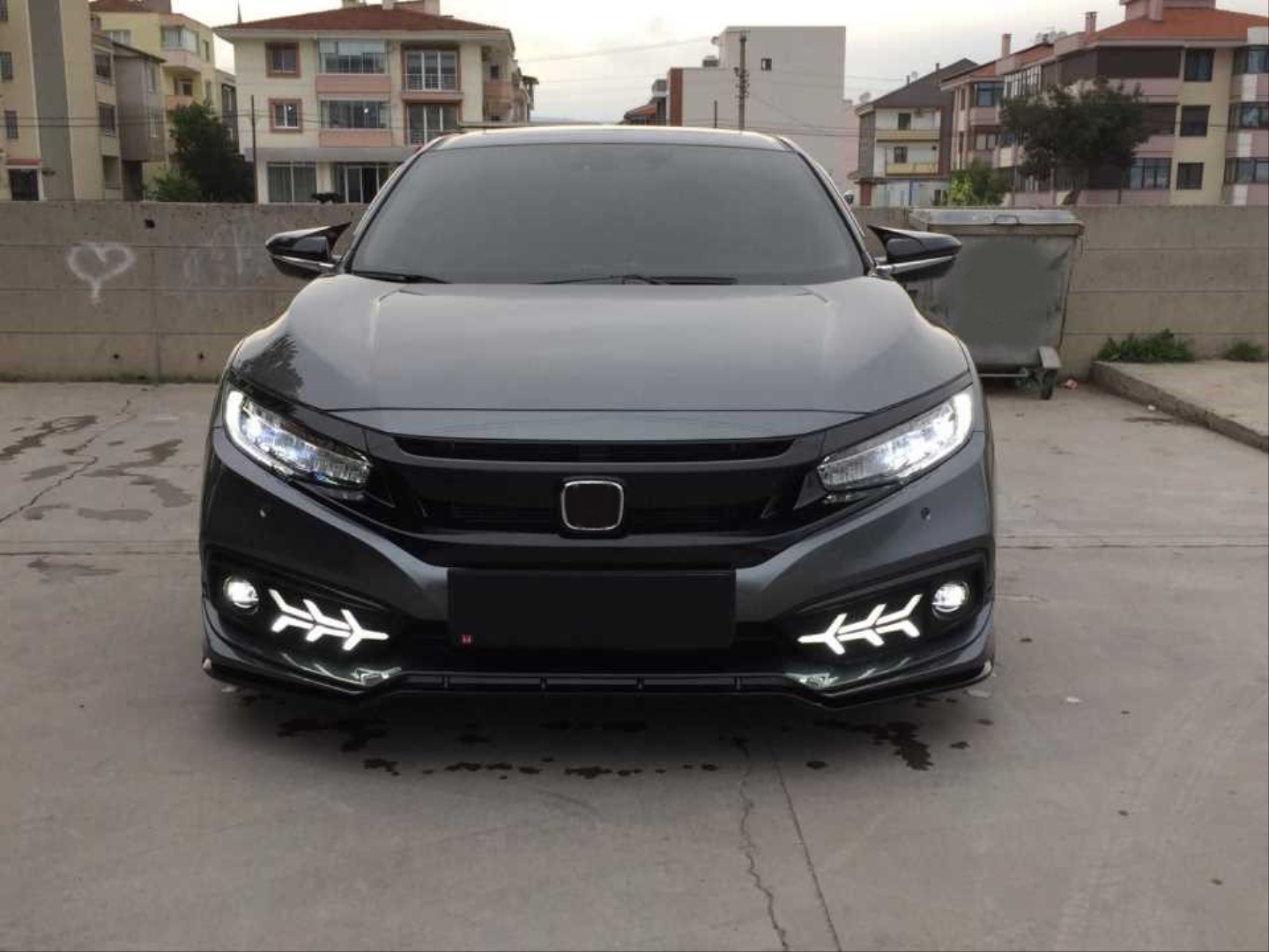 Civic FC5 2019+ İçin Uyumlu Makyajlı Kasa Uçak Model Ön Sis Ledi 5