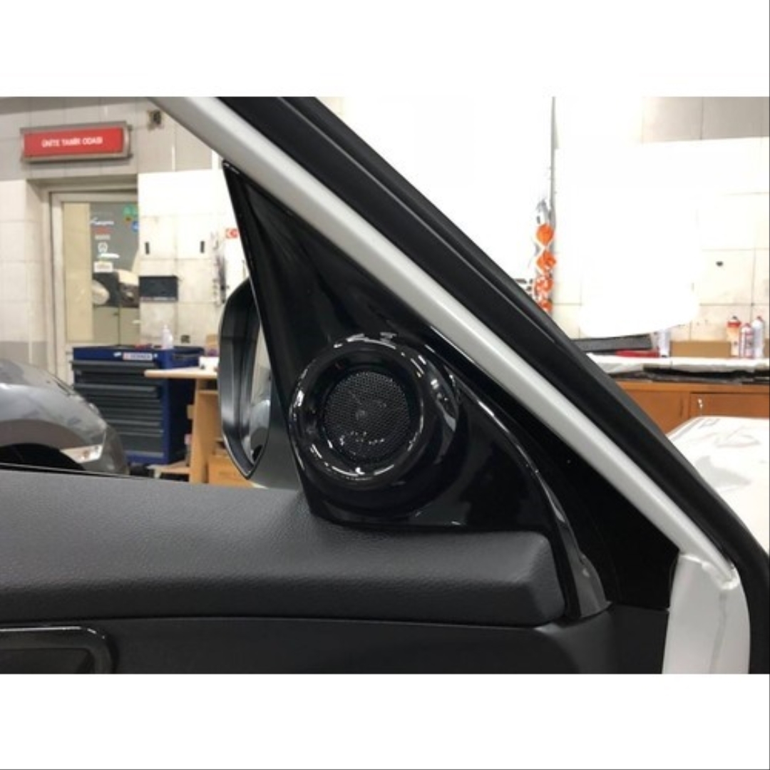 Civic FC5 için Uyumlu Tweeter Kaplama - Piano Black 3