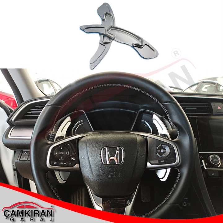 Honda Civic FC5-FK7 2016-2020 İçin Uyumlu Paddle Shift Silver 3