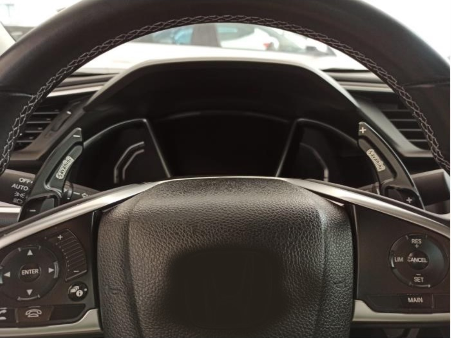 Civic FC5-FK7 (2016-2020) İçin Uyumlu Savanı Paddle Shift Black 3