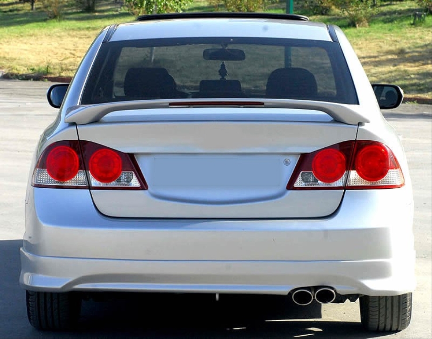 Honda Civic FD6 2006-2012 İçin Uyumlu Işıklı Spoiler (Boyasız) 5