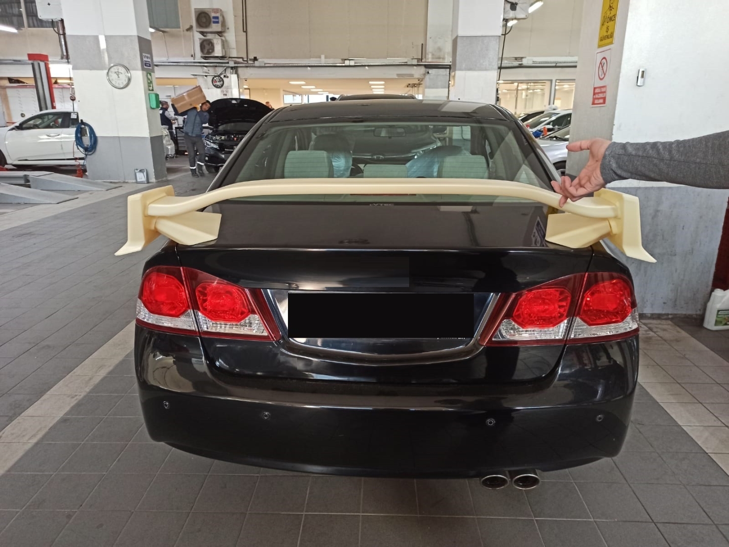 Civic FD6 2006-2012 Uyumlu Type-R Spoiler (Boyasız) 2