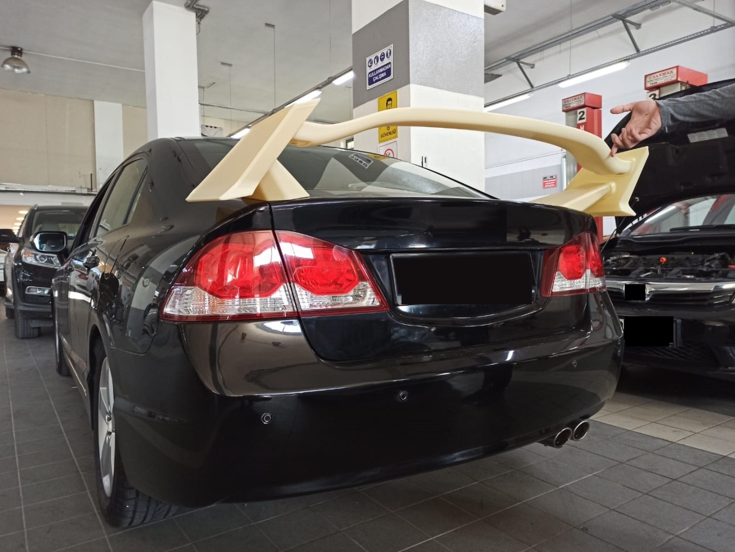 Civic FD6 2006-2012 Uyumlu Type-R Spoiler (Boyasız) 4
