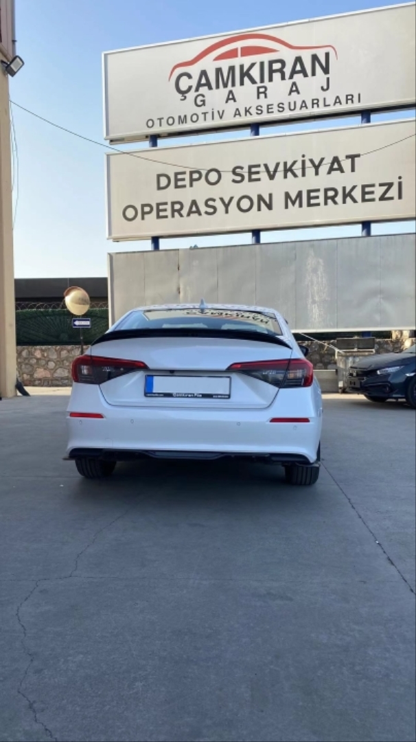 Civic FE1 2022 İçin Uyumlu Aero Difüzör - Piano Black 3