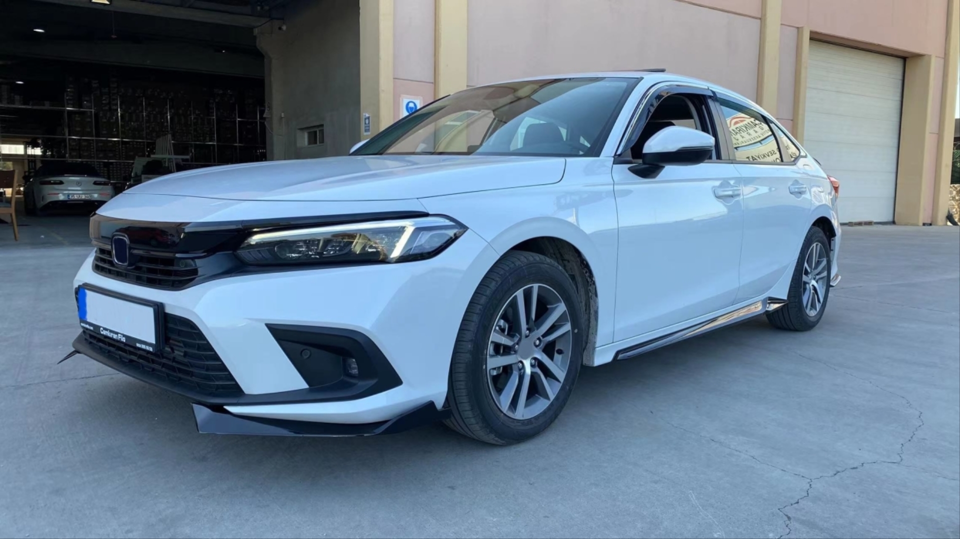 Civic FE1 2022 İçin Uyumlu Aero Marşpiyel - Piano Black 5