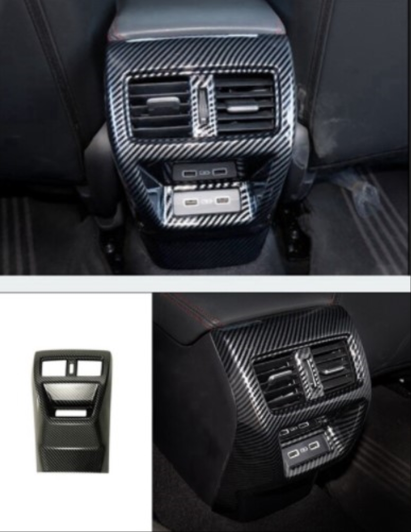 Honda Civic FE1 2022 için Uyumlu Arka Klima Panel Kaplama - Karbon 2