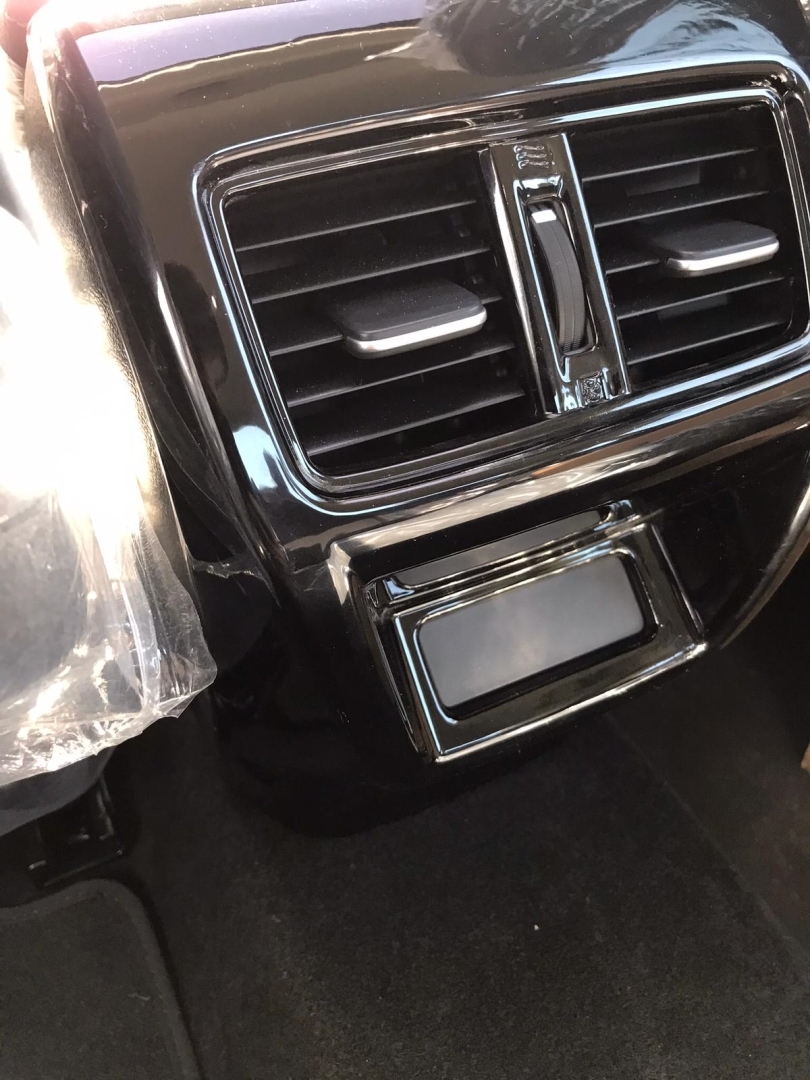 Honda Civic FE1 2022 İçin Uyumlu Arka Klima Panel Kaplama - Piano Black 3