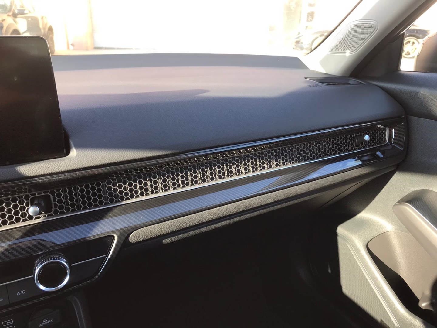 Civic FE1 2022 İçin Uyumlu Göğüslük Kaplama 2 Parça - Karbon 3