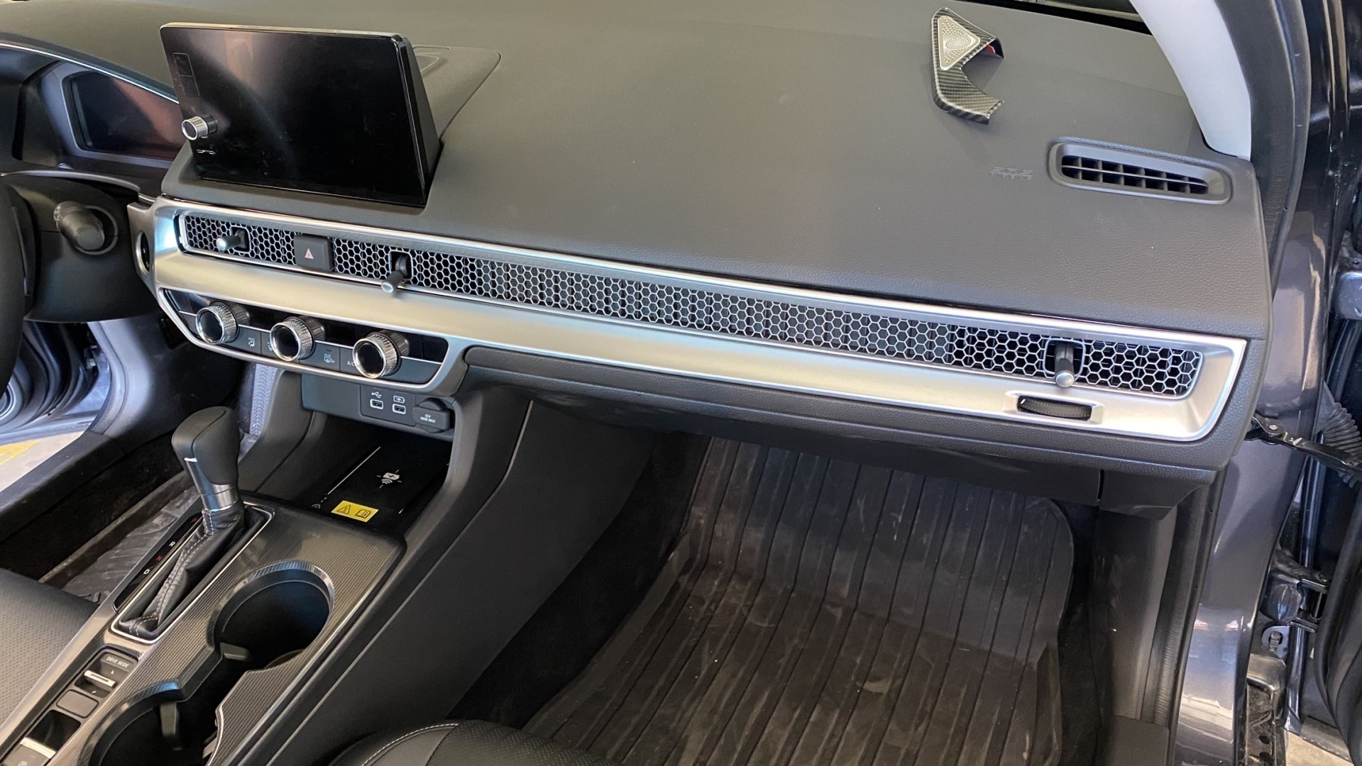 Civic FE1 2022 için Uyumlu Göğüslük Kaplama 2 Parça - Silver 2