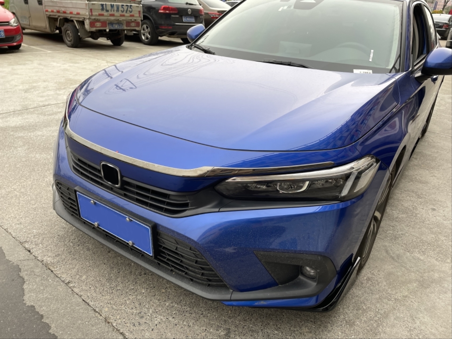 Civic FE1 2022 İçin Uyumlu Panjur Üst Trim - Piano Black 2