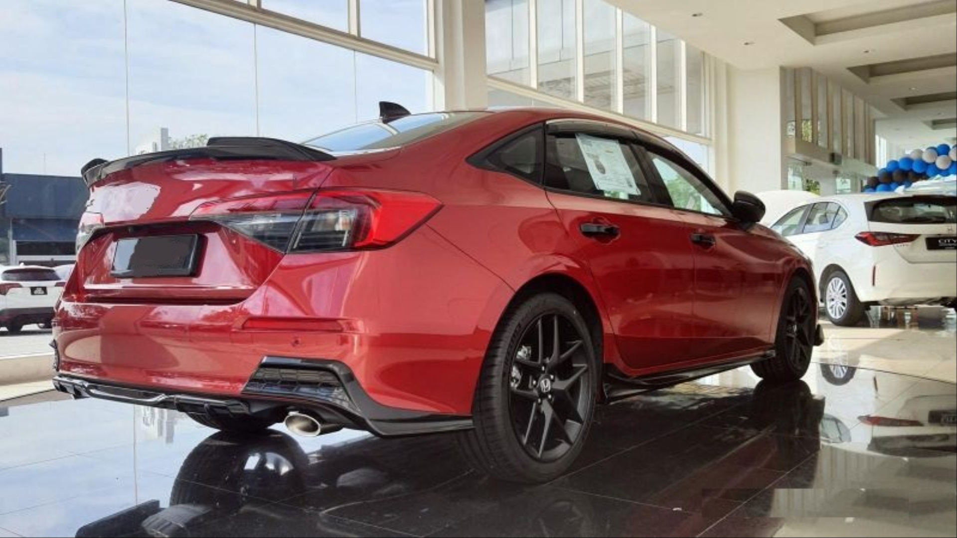 Civic FE1 2022 İçin Uyumlu RS Spoiler - Piano Black (Parlak Siyah) 2