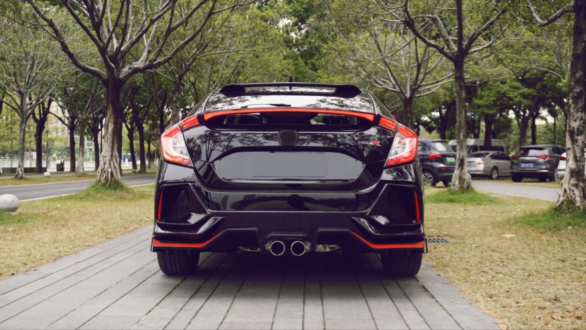 Honda Civic HB FK7 için Uyumlu LED Spoiler 5