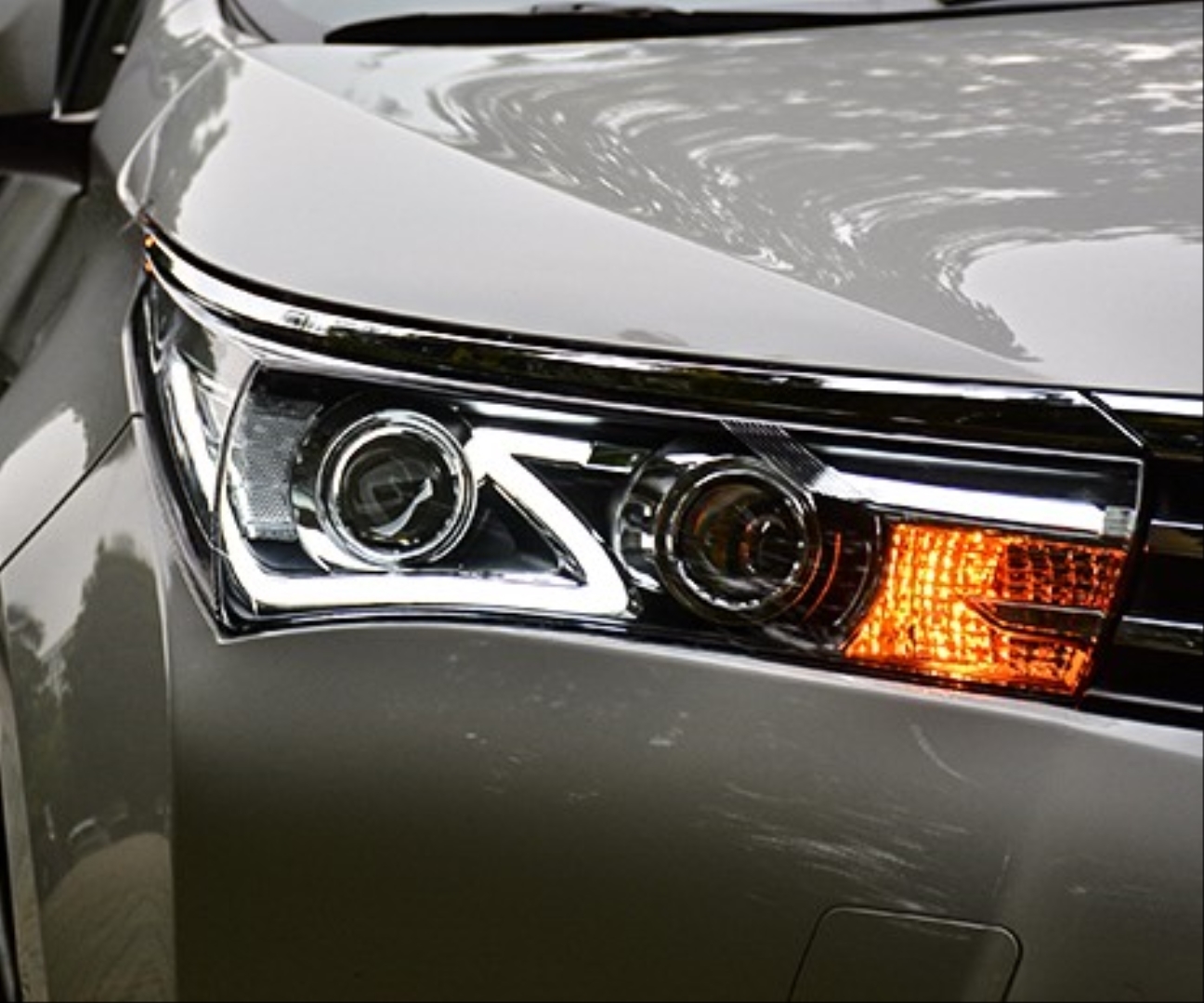 Toyota Corolla 2014-2017 için Uyumlu LED Far 5