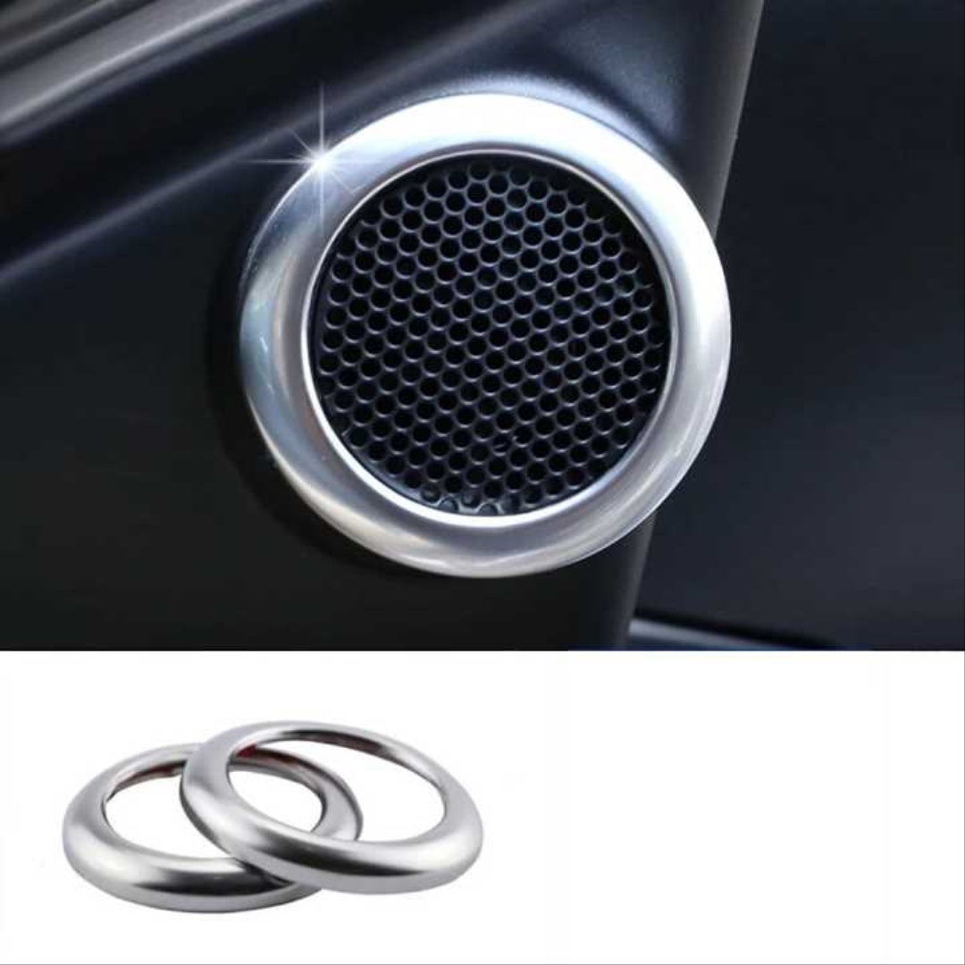 Toyota Corolla 2014-2018 için Uyumlu Tweeter Halka Kaplama Silver 5