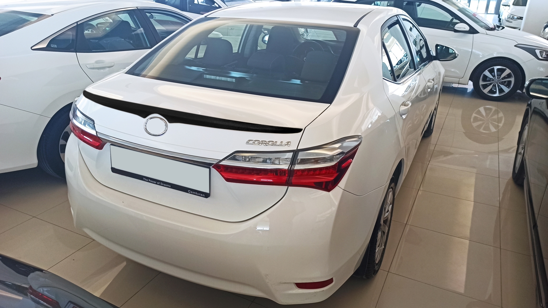 Toyota Corolla 2014-2018 Uyumlu Wing Spoiler (Parlak Siyah) 2