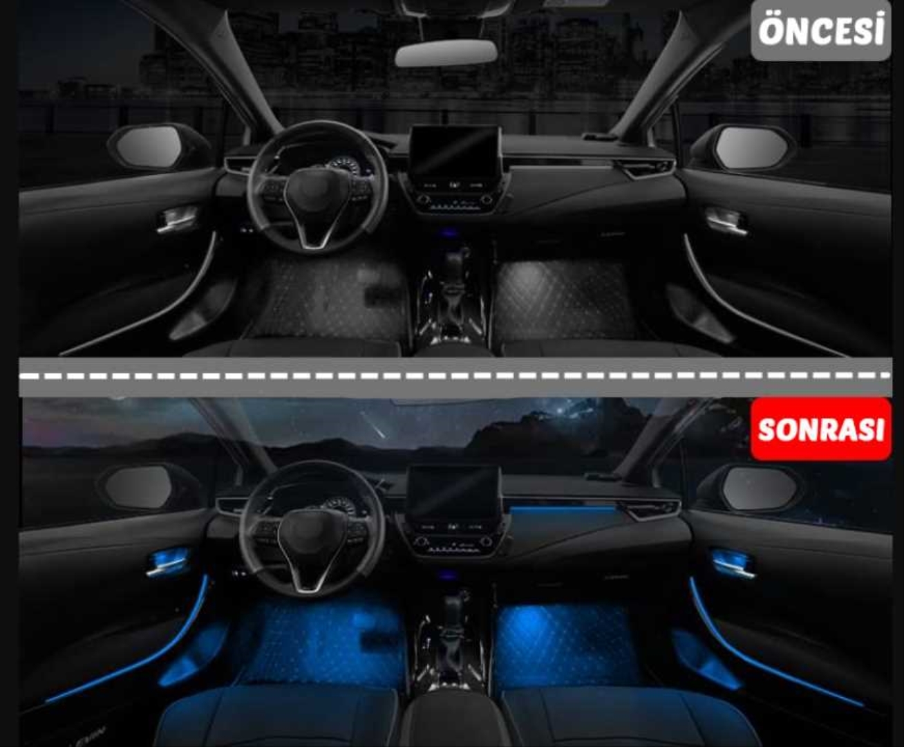 Corolla 2019+ için Uyumlu Ambians Aydınlatma Set - 64 Renk 3