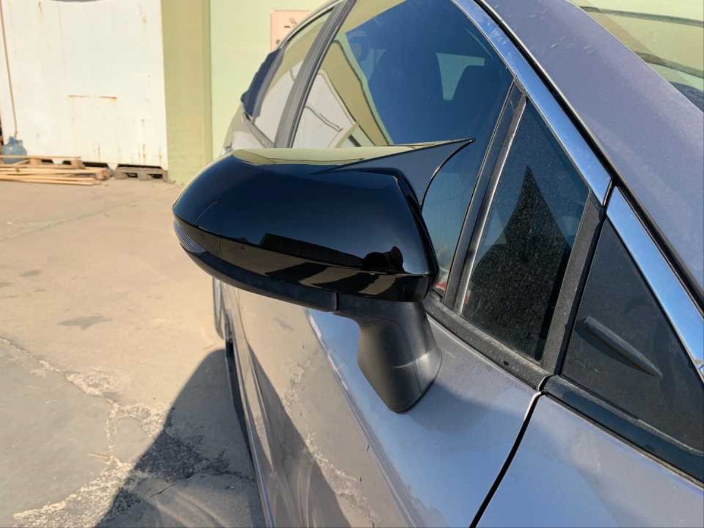 Toyota Corolla 2019+ İçin Uyumlu Yarasa Ayna Kapağı - Piano Black 5